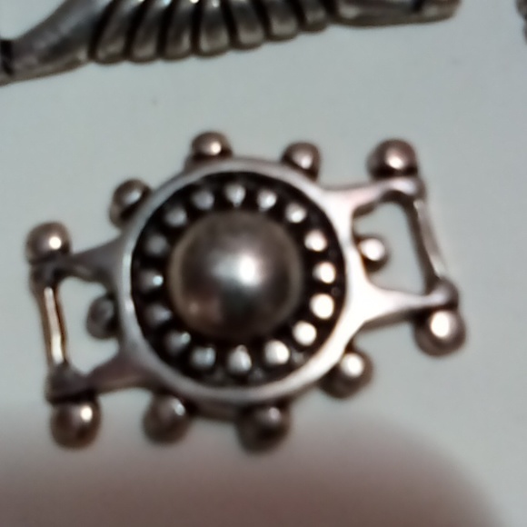 11 silver buckles for belt. Navajo inspired . Sterling? - Picture 2 of 3